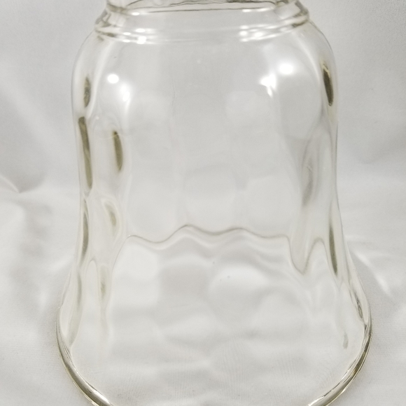 Hammered Clear Glass Light Shade Bell Chandelier C - Picture 7 of 11